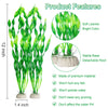Artificial Aquarium Plants with Ceramic Base