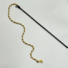 Interactive Cat Teaser Rod Toy with Satin Ribbon