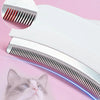 Pet Deshedding Brush with V-Tooth Comb - Gentle Undercoat Rake for Dogs & Cats