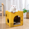 Double-Layer Cat Scratching House with Corrugated Cardboard