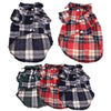 British Style Plaid Pet Shirt Jacket for Small Dogs and Kittens