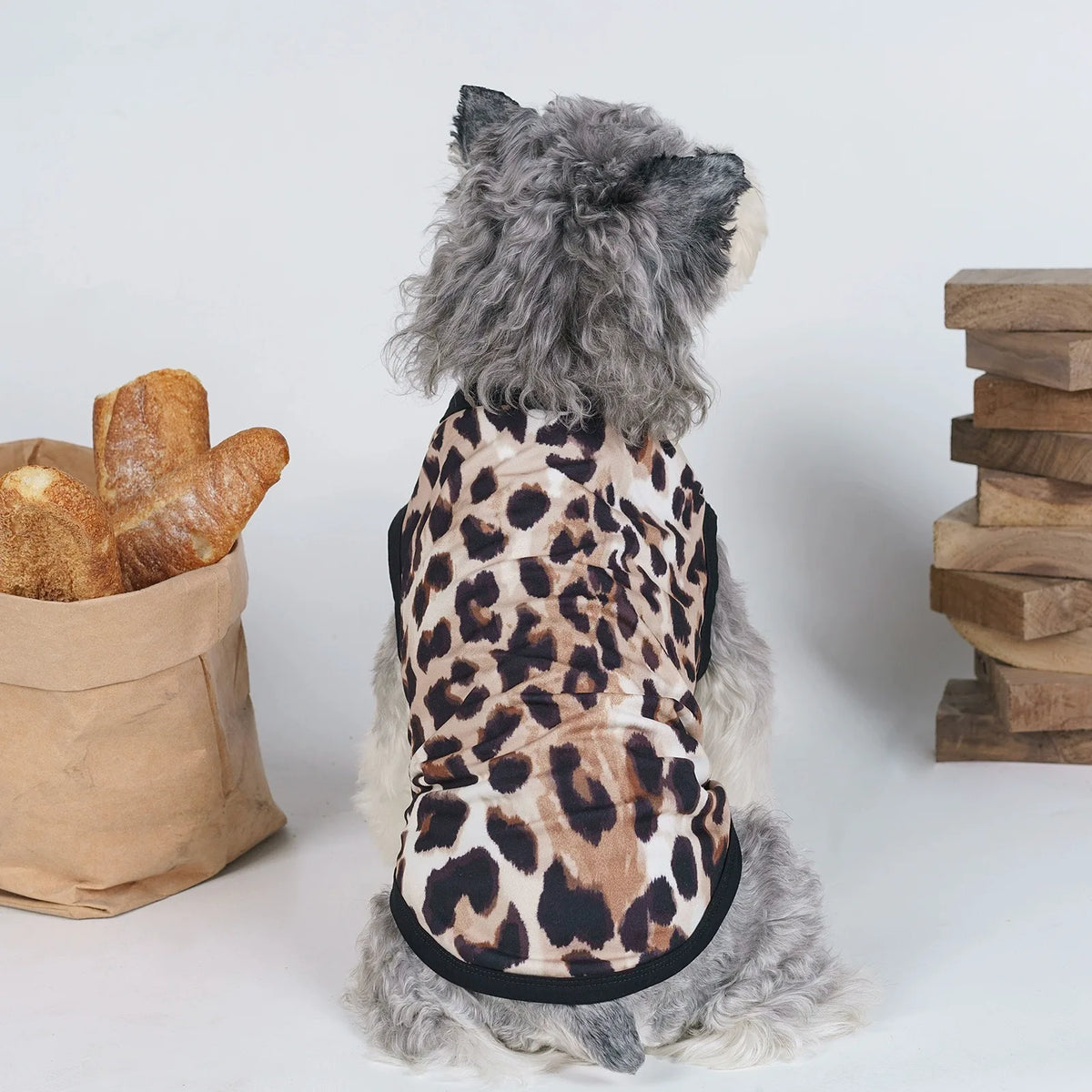 Leopard Print Pet Vest for Small Dogs & Cats – Breathable Summer Style