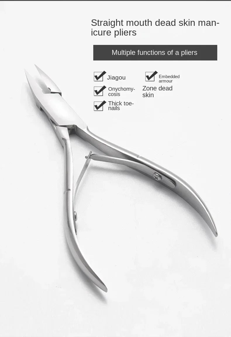 Precision Stainless Steel Cuticle Nipper for Salon-Quality Nail Care