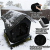 Outdoor Cat House with Heated Insulation and Raised Waterproof Base
