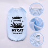 Breathable Summer Pet Vest with Fun Print – Sleeveless Casual Shirt for Small Dogs & Cats