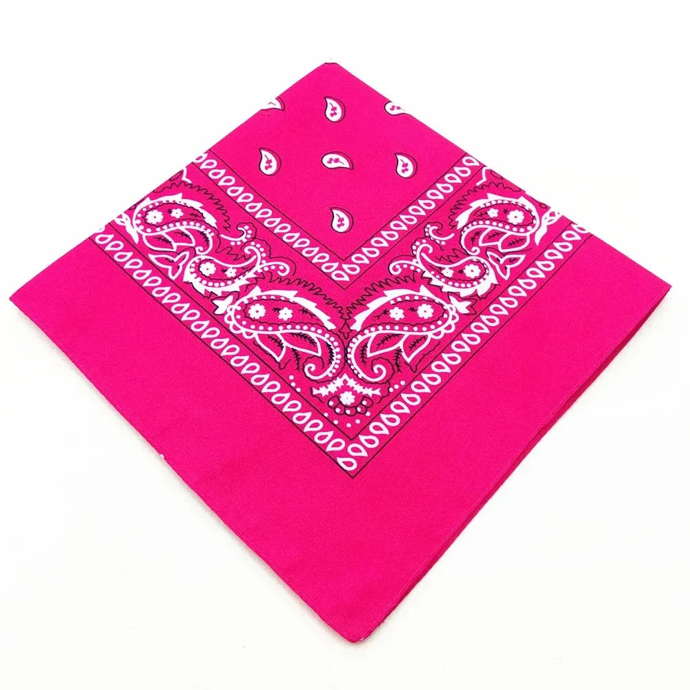 Paisley Bandana Headwrap – Unisex Cotton-Poly Scarf for Men and Women