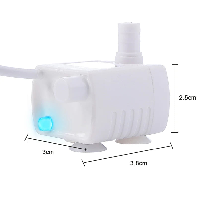 مضخة ماء LED لنافورة القطط
