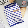 Striped Sleeveless Pet Vest for Small Dogs and Cats