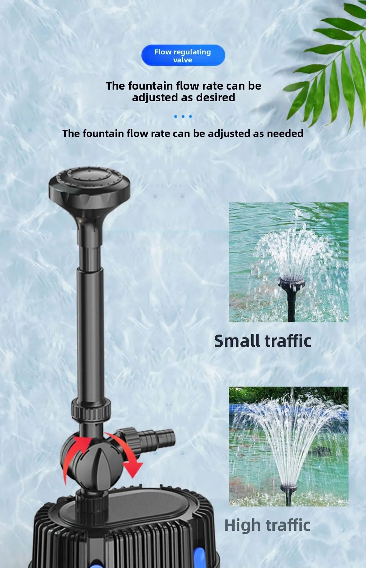 Submersible Pond Pump for Fountains, Filtration & Aeration