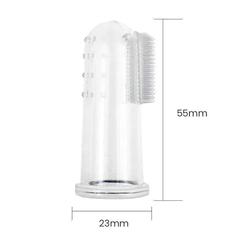 Soft Silicone Finger Toothbrush for Dogs – Gentle Teeth & Tartar Care