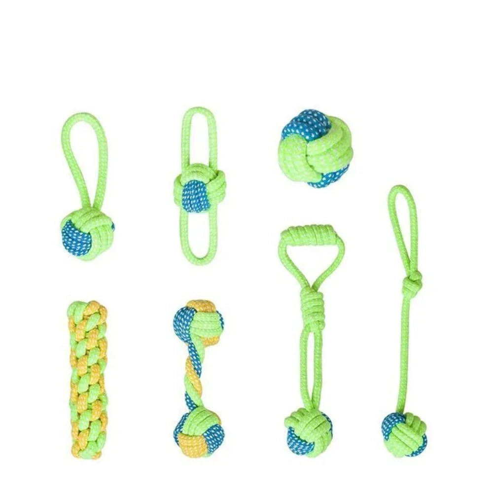 Durable Rope Ball Dog Toy for Chewing and Interactive Play