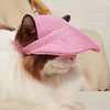 Breathable Pet Sun Hat with Ear Holes and Adjustable Strap