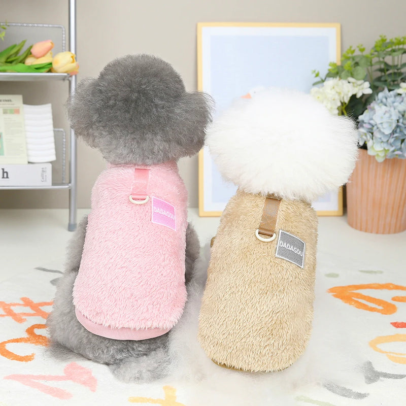 Chaleco de Felpa Coral para Mascotas