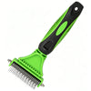 Double-Sided Pet Grooming Comb for Detangling and Shedding
