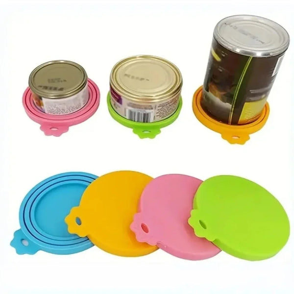 غطاء علبة طعام الحيوانات الأليفة سيليكون قابل لإعادة الاستخدام خالٍ من BPA