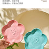 Ceramic Pet Bowl with Wood Stand – Elegant Bow Knot Design