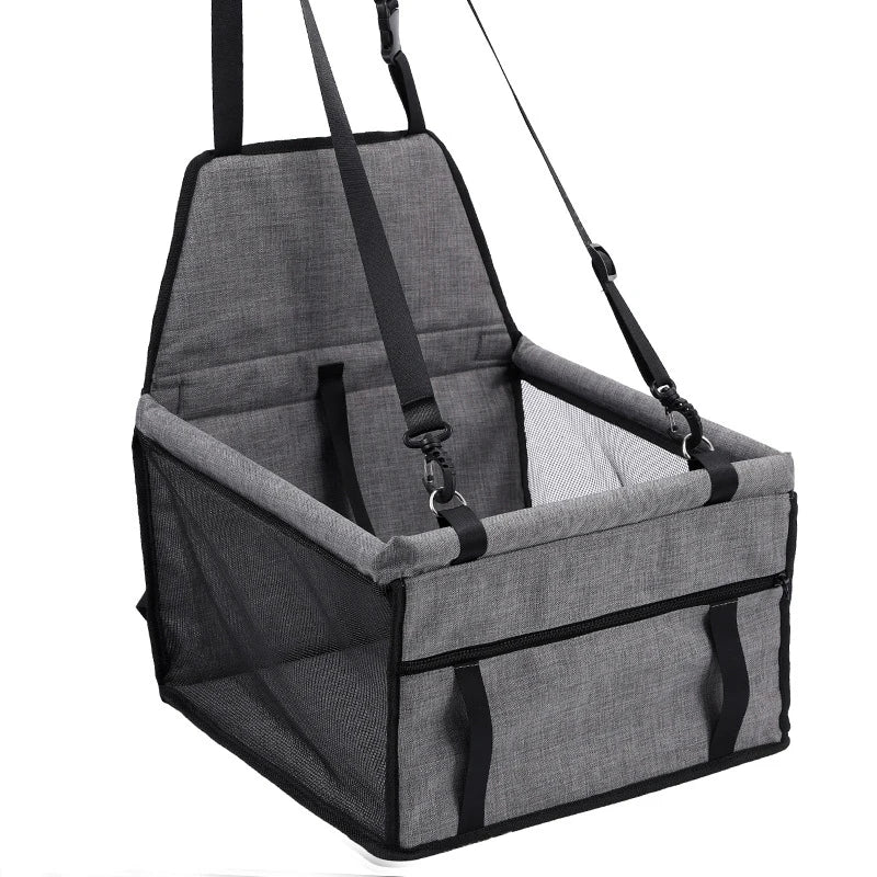 Siège Auto pour Animaux avec Pochette de Rangement