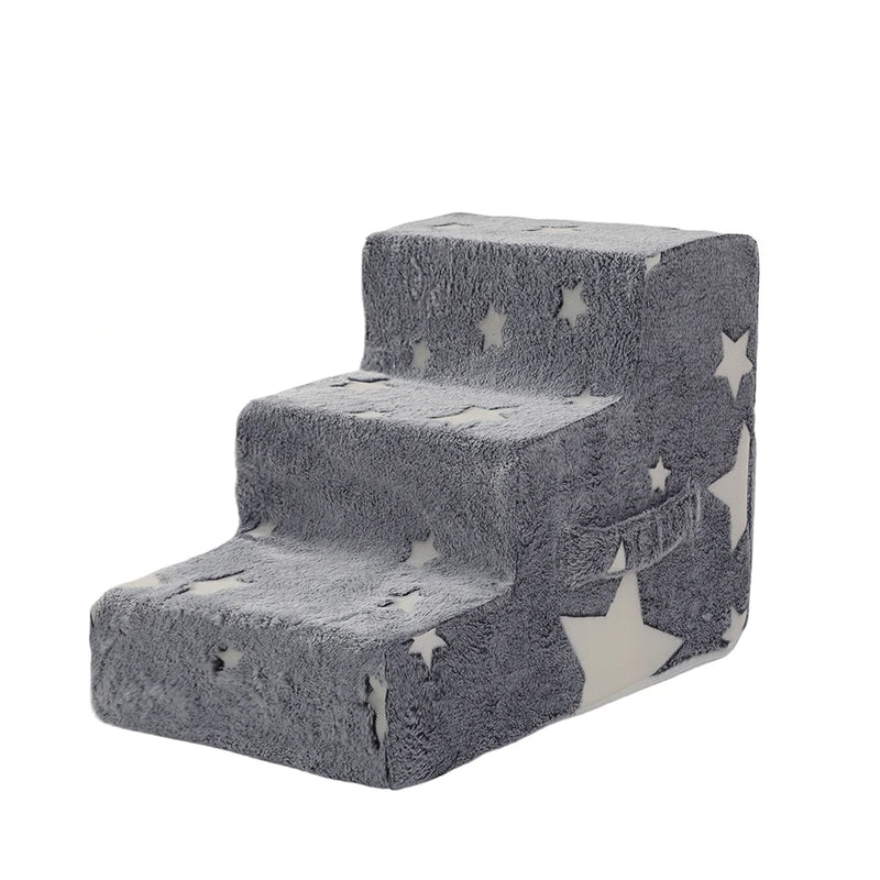Detachable Pet Stairs with Soft Foam Steps