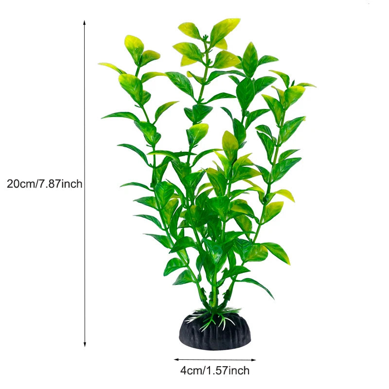 Realistic Artificial Aquarium Plants for Fish Tank Décor