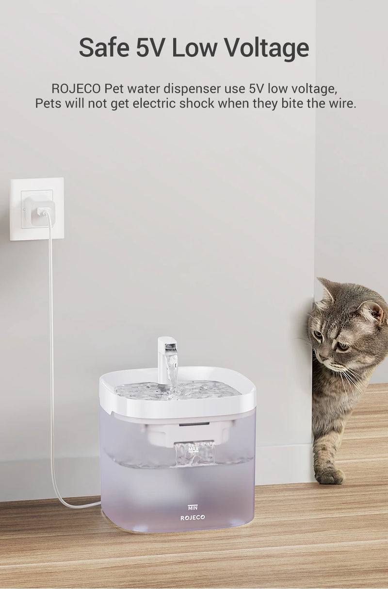 Fontaine à eau pour animaux avec deux modes de débit