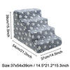 Detachable Pet Stairs with Soft Foam Steps