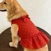 Summer Dog Dress - Lightweight Printed Apparel for Large Breeds