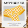 Checkered Nylon Dog Harness for Small Dogs with Leash