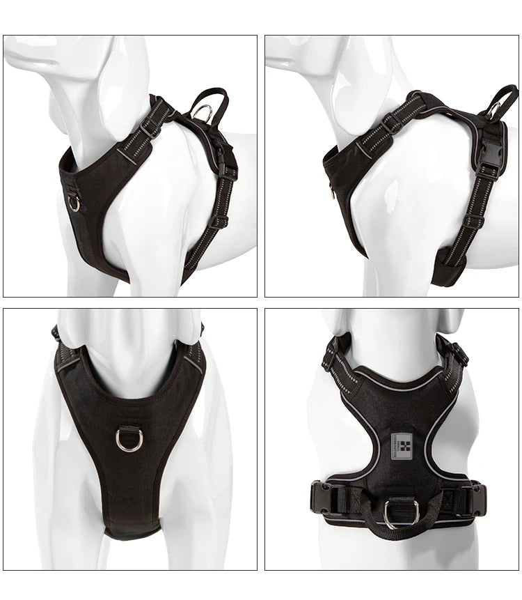 Reflective No-Pull Dog Harness with Quick-Release Buckles