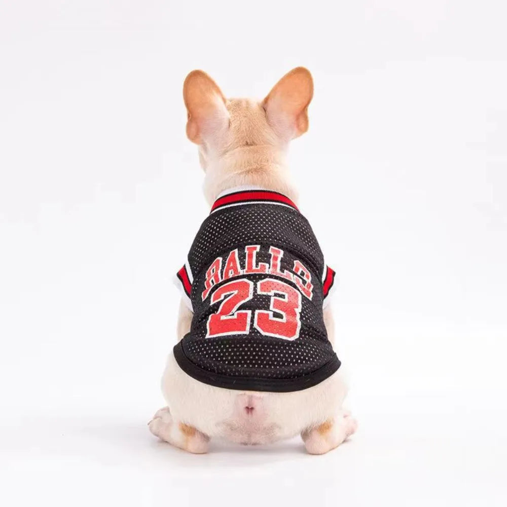Breathable Mesh Basketball Jersey for Dogs