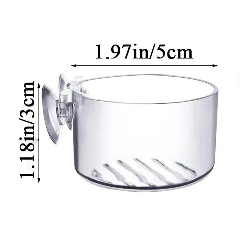Acrylic Aquarium Plant Cup with Suction Holder