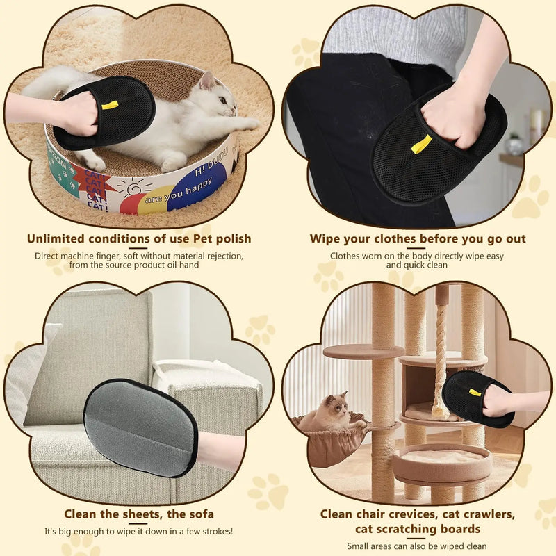 Gants Réutilisables Anti-Poils pour Animaux