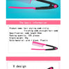 Folding V-Shaped Detangling Comb for Hair Styling