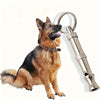 Adjustable Pitch Stainless Steel Dog Whistle with Keychain