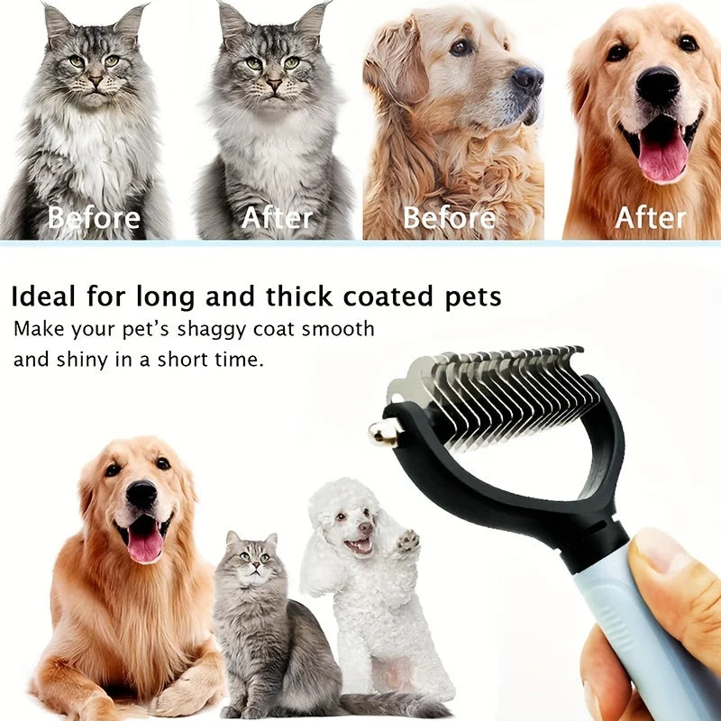 Stainless Steel Pet Grooming Comb for Dogs and Cats