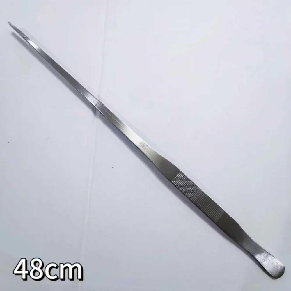 Stainless Steel Aquarium Plant Tweezers with Ergonomic Elbow Design