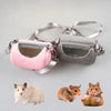 Mesh-Panel Hamster Crossbody Carrier