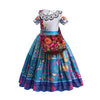 Floral Print Princess Dress for Girls, Inspired by Mirabel