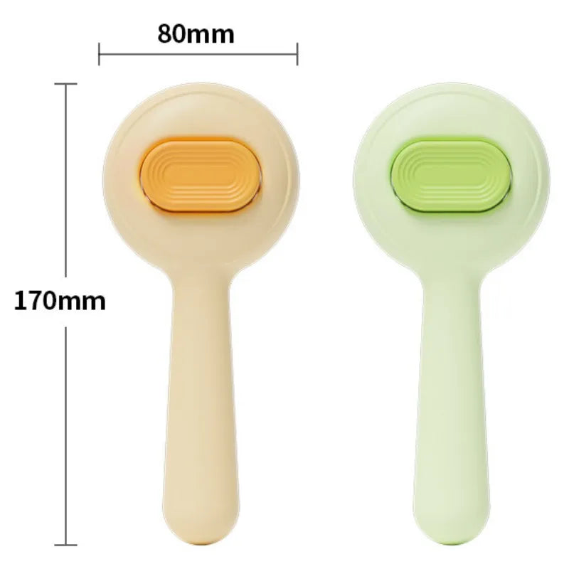 Brosse auto-nettoyante pour chats avec retrait des poils en un clic