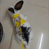 Adjustable Linen Rabbit Harness and Leash Set with Padded Comfort