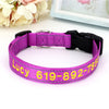 Personalisierte bestickte Nylon-Hundehalsband