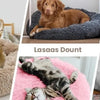 Lit Donut en Peluche Confortable pour Chat
