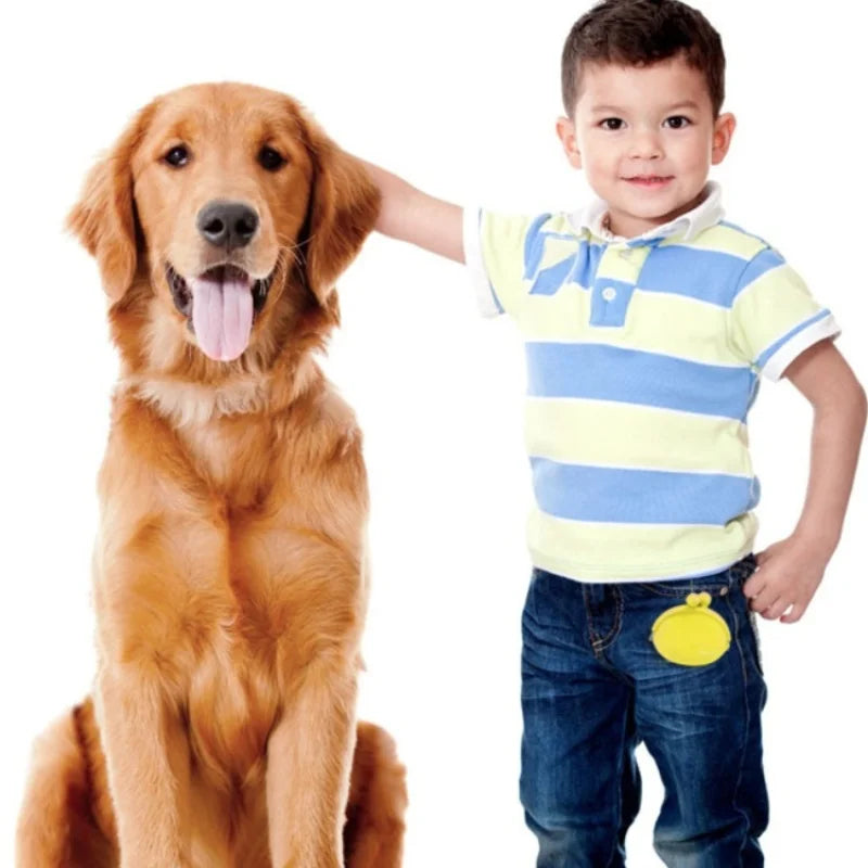 Durable Linen Dog Training Treat Pouch with Waist Belt