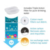 Fontaine à eau pour animaux en acier inoxydable, capacité de 3,2 L