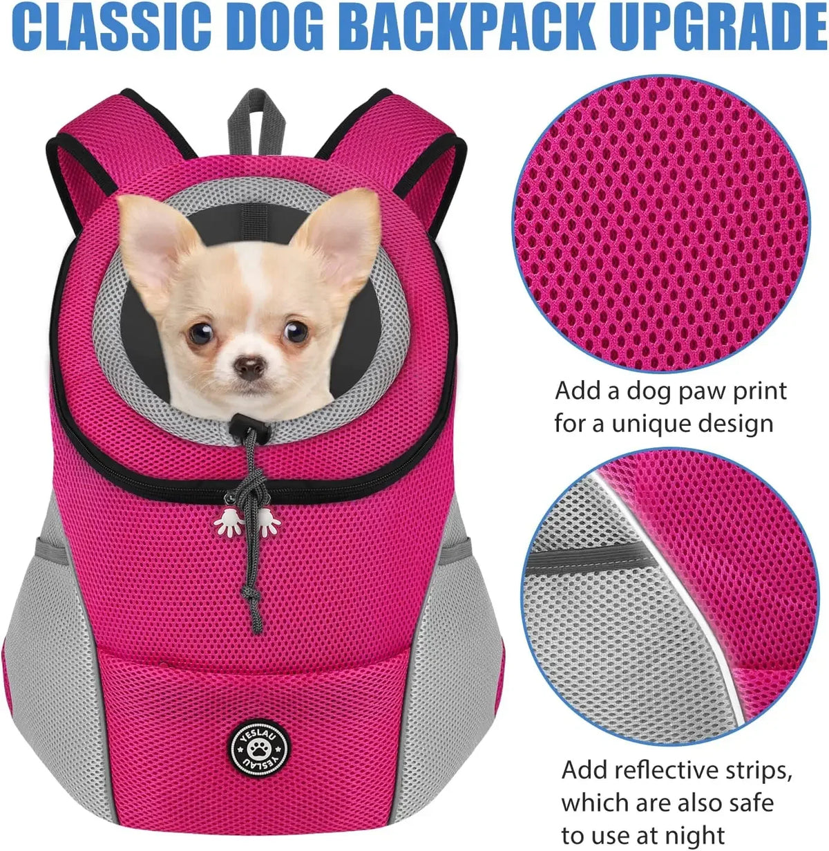Pet Carrier Backpack for Small Dogs and Cats