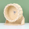 Natural Wooden Hamster Villa with Climbing Platform