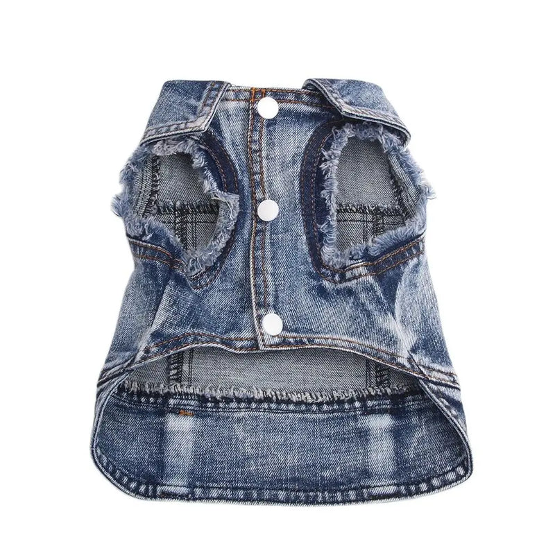 Denim Jeans Coat for Dogs and Cats - Spring Autumn