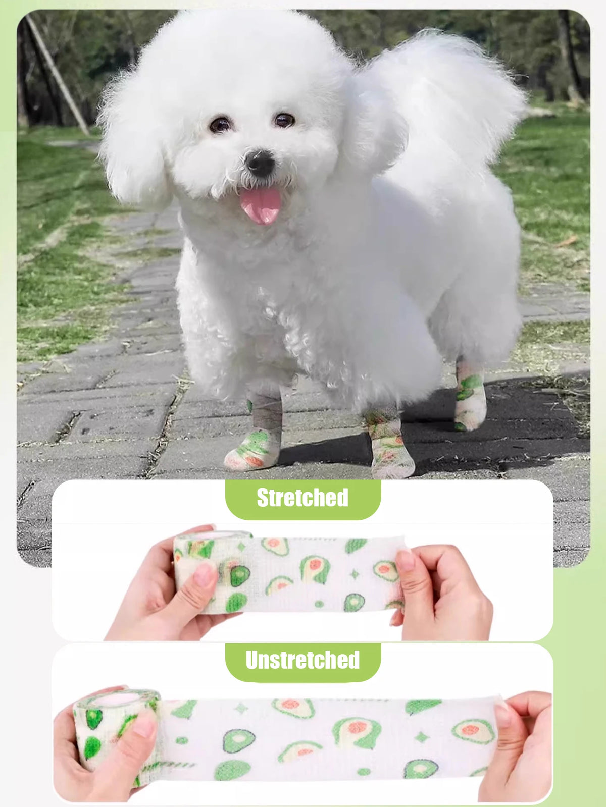 Self-Adhesive Pet Bandage Wrap for Paw Protection & Wound Care
