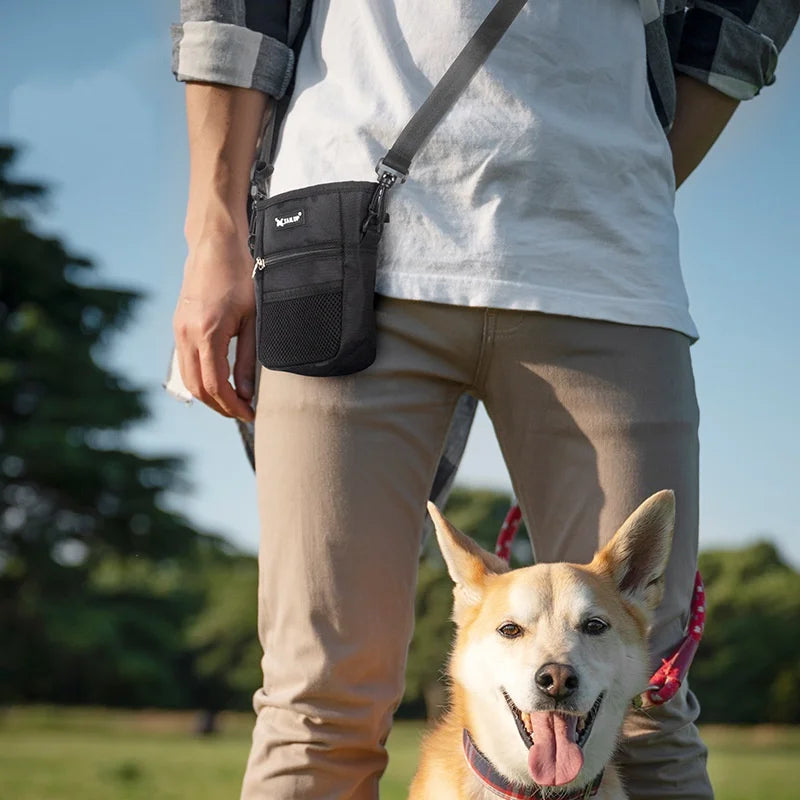 Durable Linen Dog Training Treat Pouch with Waist Belt