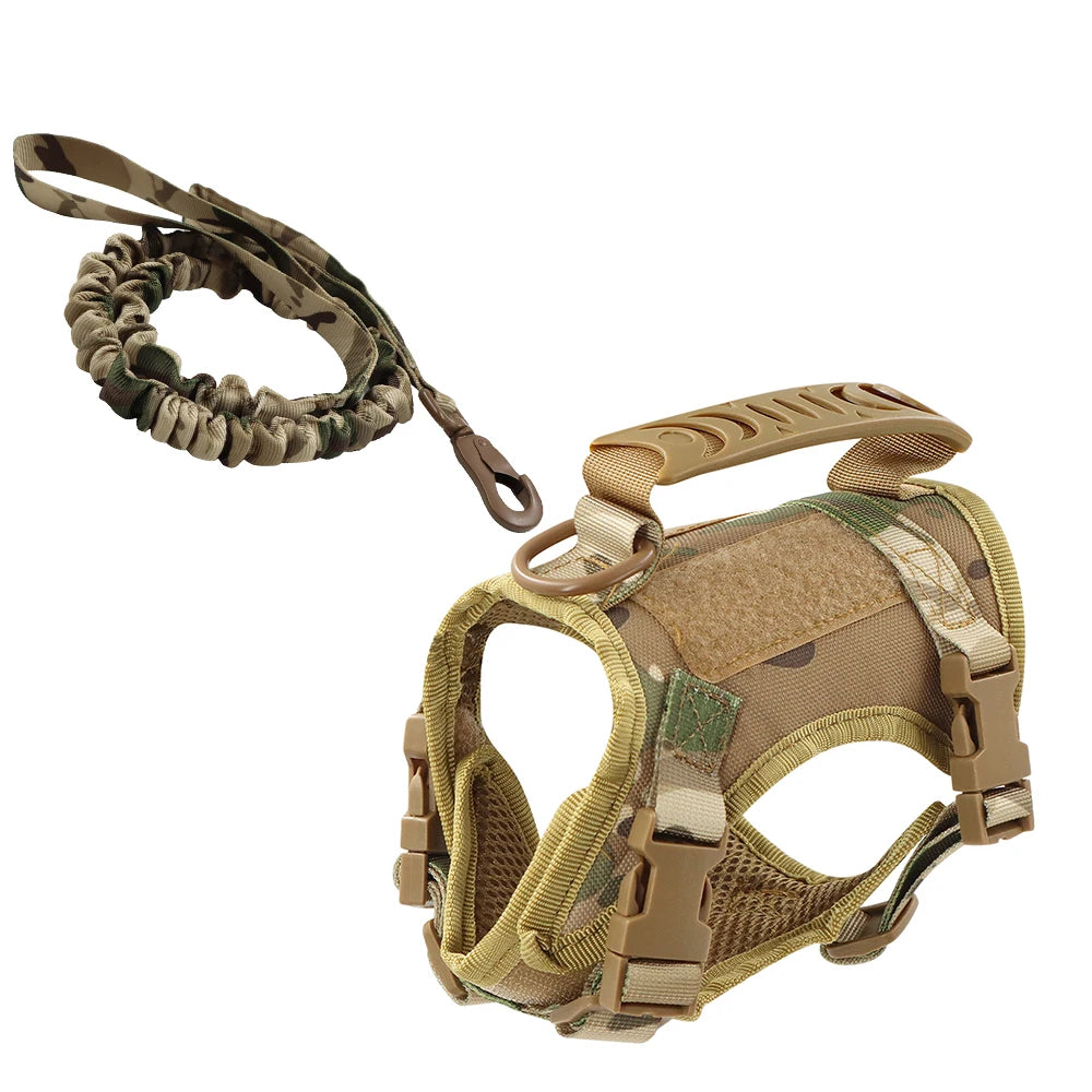 Escape-Proof Mesh Cat Harness and Leash Set with Control Handle