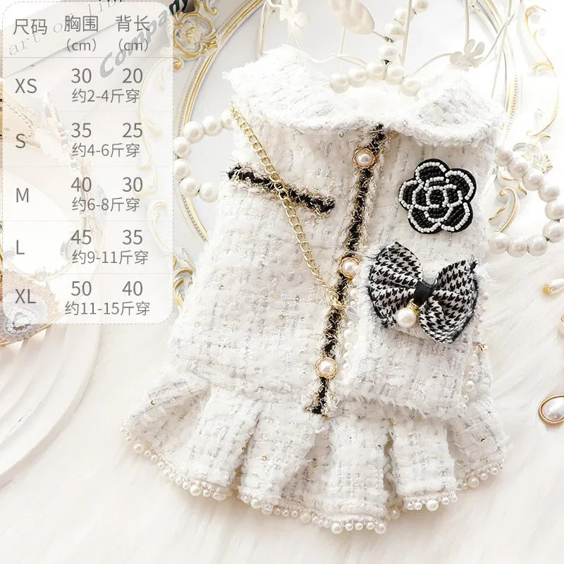Winter Princess Pet Dress - Luxury Costume